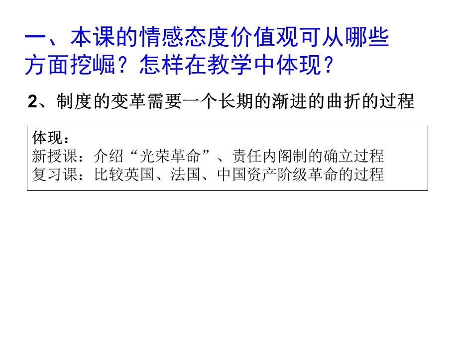 人民版高中历史《英国代议制的确立与完善》的两个思考(1).ppt_第3页