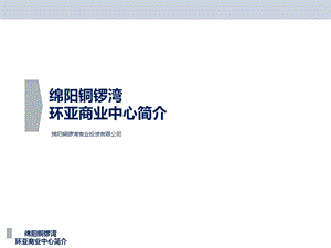 四川绵阳铜锣湾环亚商业中心招商推介（39页） .ppt