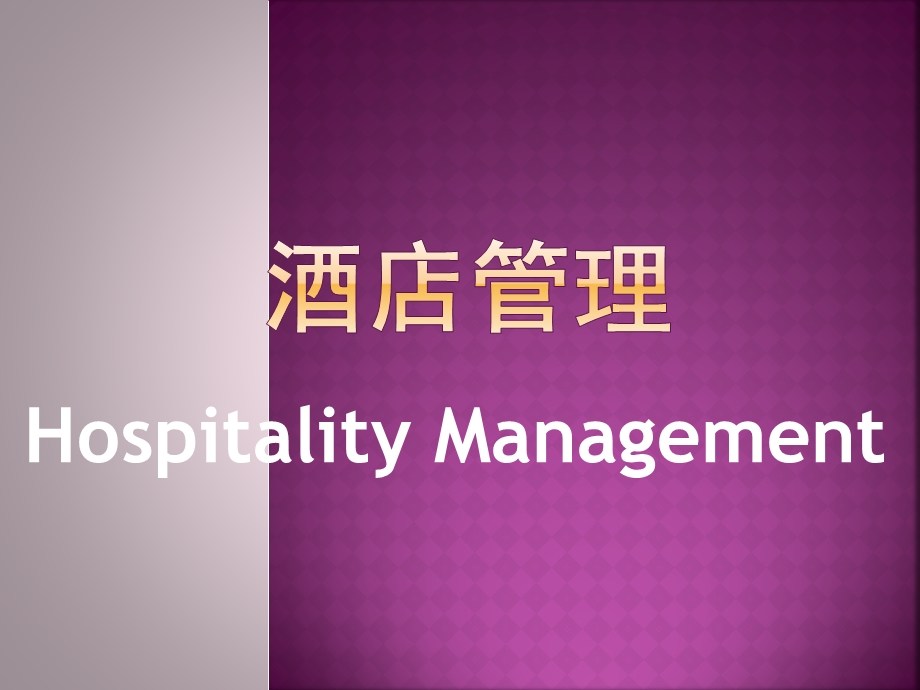 酒店管理概述专题讲座PPT(2).ppt_第1页