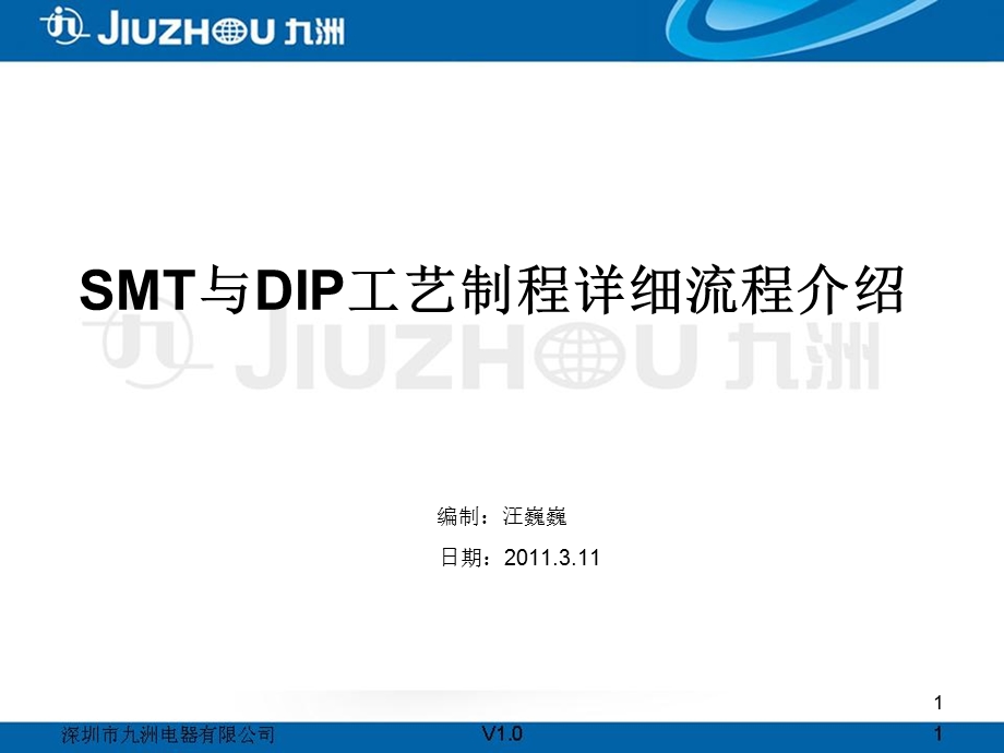 SMT与DIP工艺制程详细流程.ppt_第1页