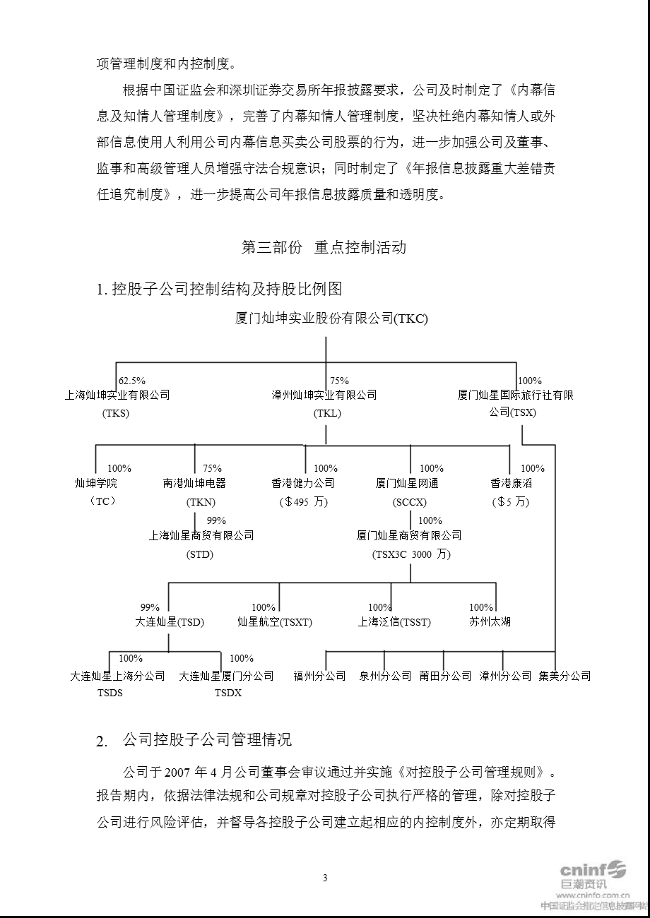 闽灿坤Ｂ：2010年度公司内部控制自我评价报告.ppt_第3页