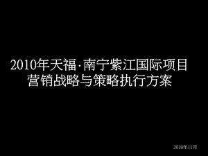 2010年天福·南宁紫江国际项目营销战略与策略执行方案177P(1).ppt