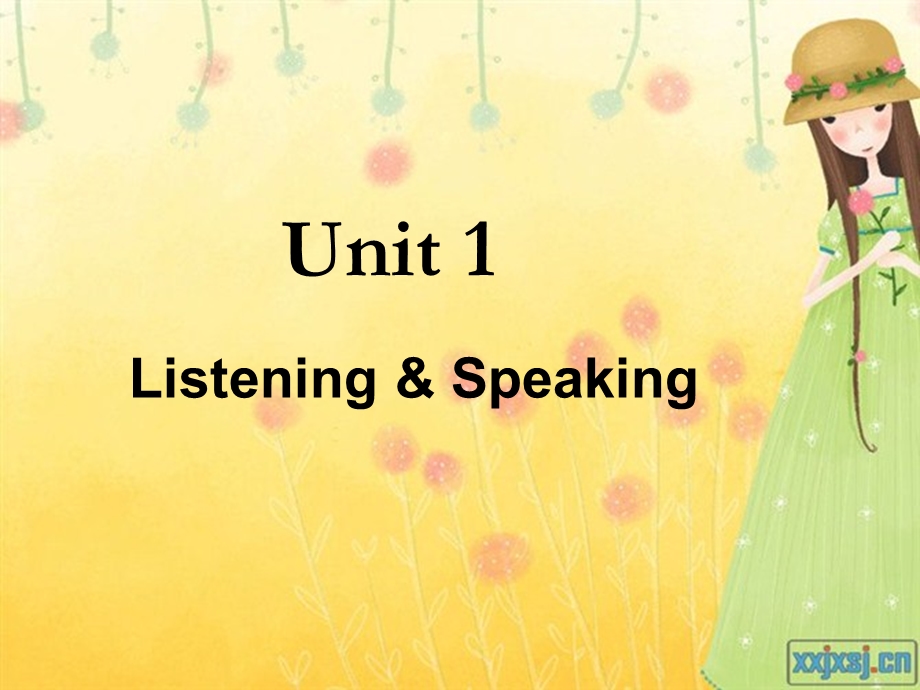 人教版高中英语课件：必修二 Unit3 Listening&Speaking(1).ppt_第1页