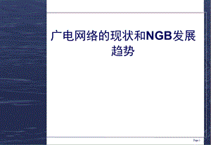 广电网络的现状和NGB发展趋势.ppt