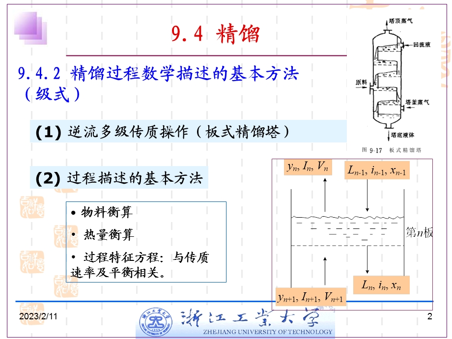 精馏过程数学描述的基本方法(级式).ppt_第2页