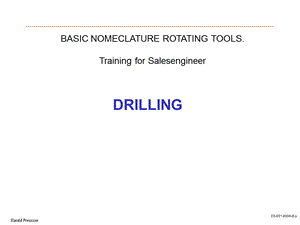 钻头培训TDM drill training.ppt