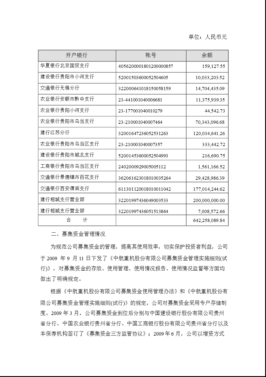 600765_ 中航重机2011年度募集资金存放与使用情况的专项核查报告.ppt_第3页