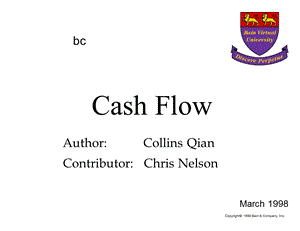 [贝恩咨询全套工具]财务分析-cashflow.ppt