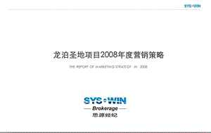 思源顾问-龙泊圣地项目2008年度营销策略.ppt