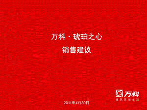 2011上海琥珀之心销售建议46p.ppt