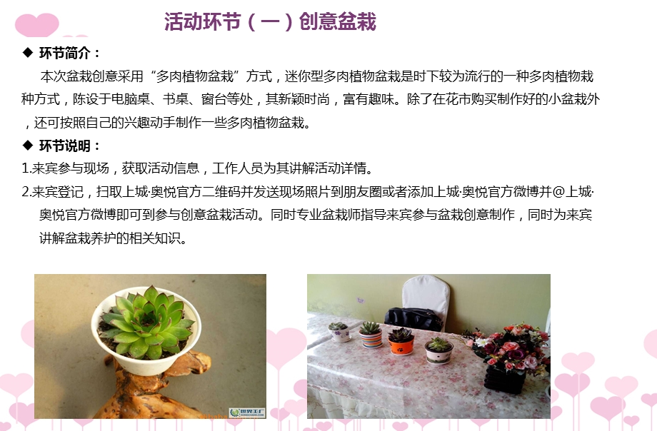 上城楼盘销售中心创意盆栽&童趣饼干DIY暖场活动策划方案(1).ppt_第3页