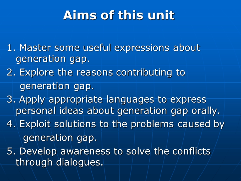 大学英语口语教程 Generation gap.ppt_第2页