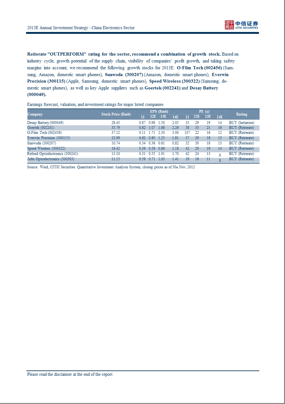 2013E_ANNUAL_INVESTMENT_STRATEGY_-_CHINA_ELECTRONICS_SECTOR-2013-01-15.ppt_第2页