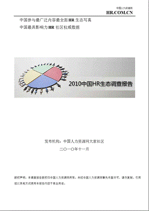 2010中国HR生态调查报告.ppt