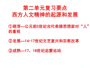 历史必修3第二单元复习要点.ppt