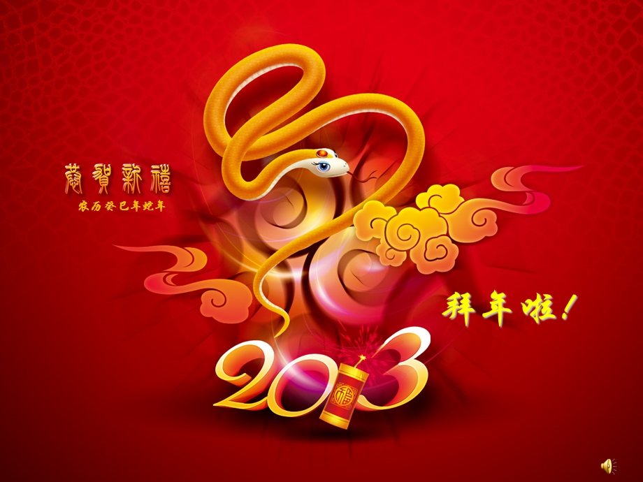 2013年新年祝福.ppt_第1页