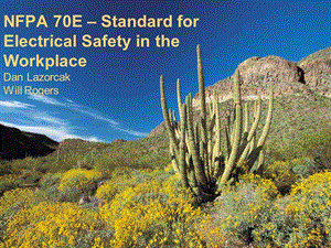 NFPA 70E – Electrical Safe Work Practices.ppt