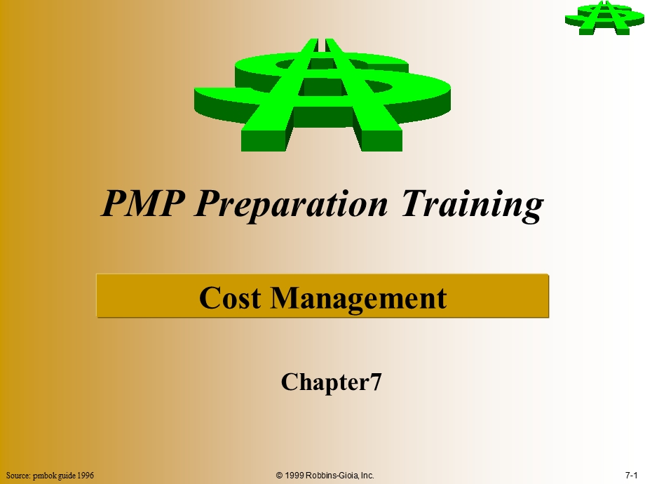 PMP Training-cost management.ppt_第1页