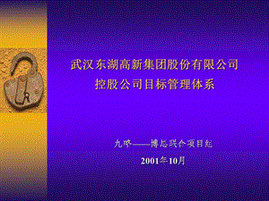 九略—东湖高新—控股公司经营目标考核(1).ppt