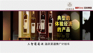 三智葡萄酒酒店渠道推广计划书(1).ppt