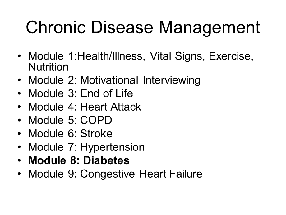 慢性疾病的家庭疗法 Home Care Chronic Disease Prevention Program.ppt_第3页