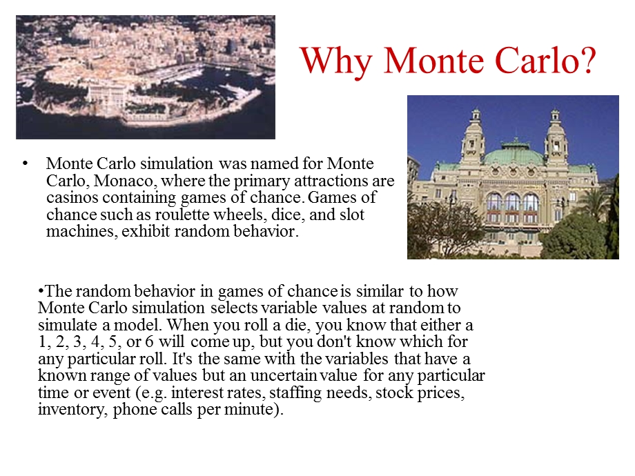 MONTE CARLO SIMULATION &AMP; SPREADSHEET MODELING.ppt_第3页