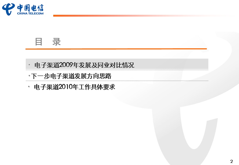 中国电信集团2010年电子渠道工作要求部署(1).ppt_第2页