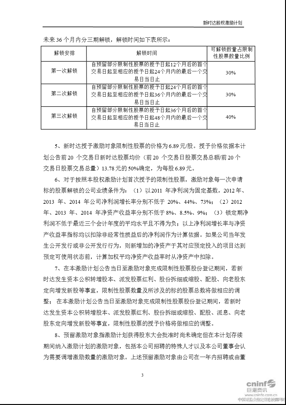 新时达：限制性股票激励计划（草案修订稿）摘要.ppt_第3页