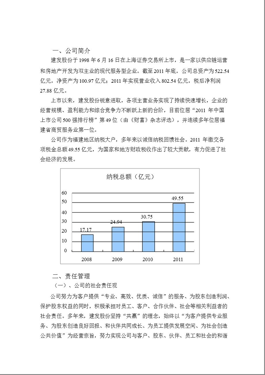 600153_ 建发股份2011年度社会责任报告.ppt_第3页