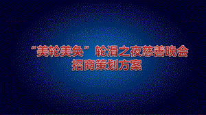 2011年“美轮美奂”轮滑之夜慈善晚会招商策划方案.ppt