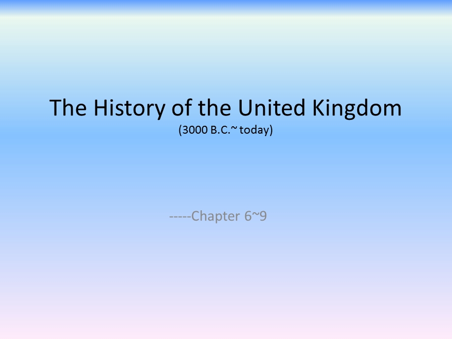 英美国家概况Chapter 6、7、8、9.ppt_第1页