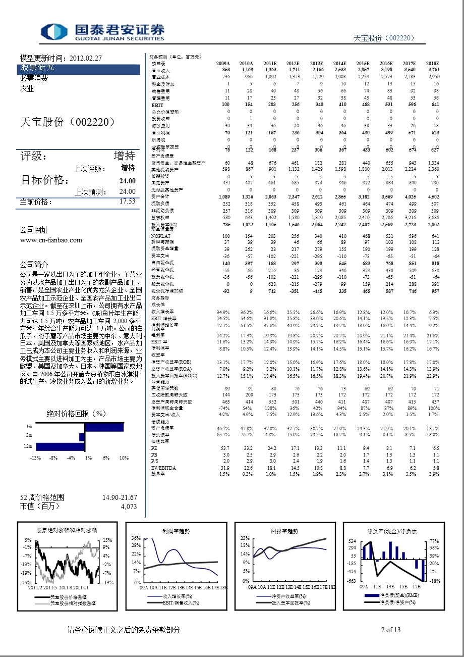 天宝股份(002220)：水产品是未来2年盈利主力-2012-02-27.ppt_第2页