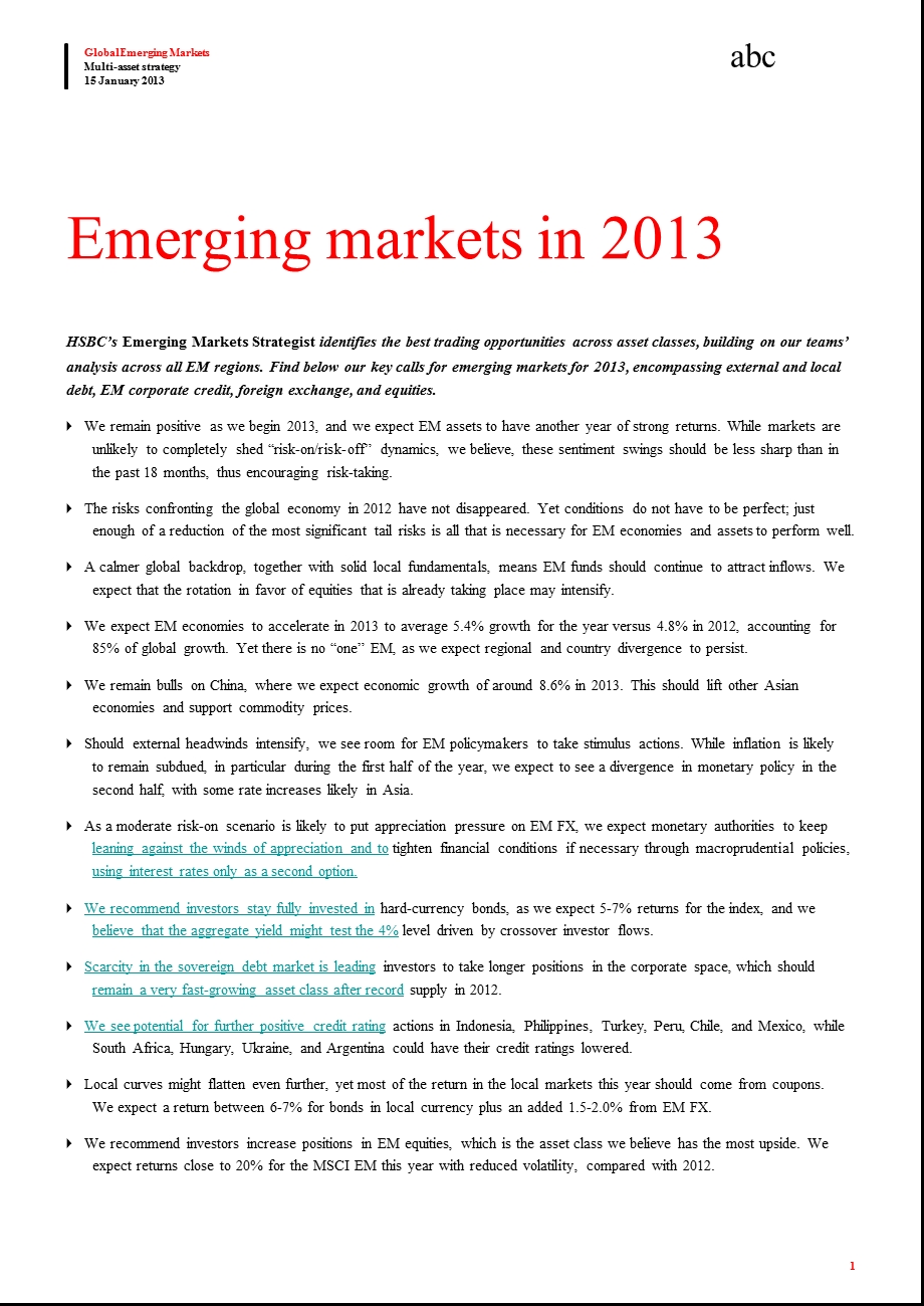 EMERGING_MARKETS_STRATEGIST：2013_OUTLOOK：LOOSEN_YOUR_SEATBELTS-2013-01-16.ppt_第2页