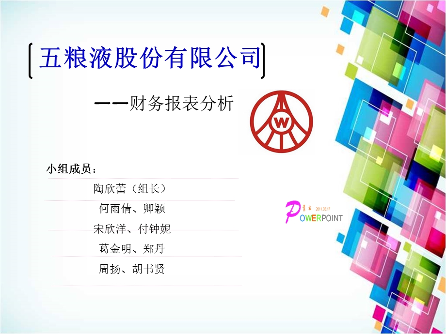 五粮液股份有限公司财务报表分析.ppt_第1页