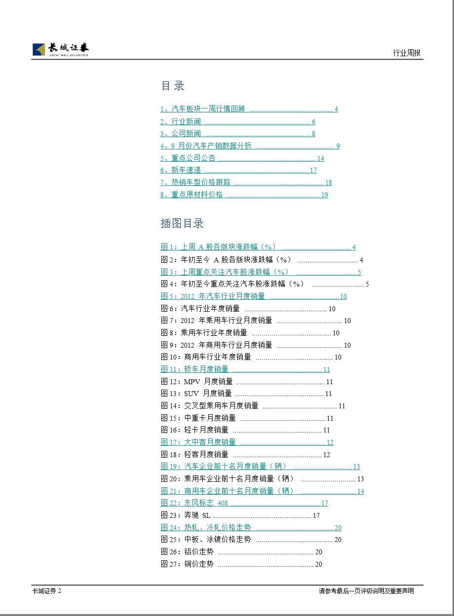 长城证券汽车及零部件行业周报-2012-10-23(1).ppt_第2页