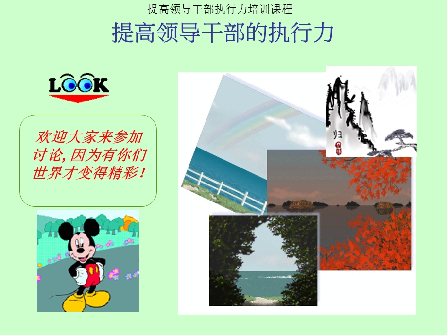 提高领导干部执行力培训课程.ppt_第1页