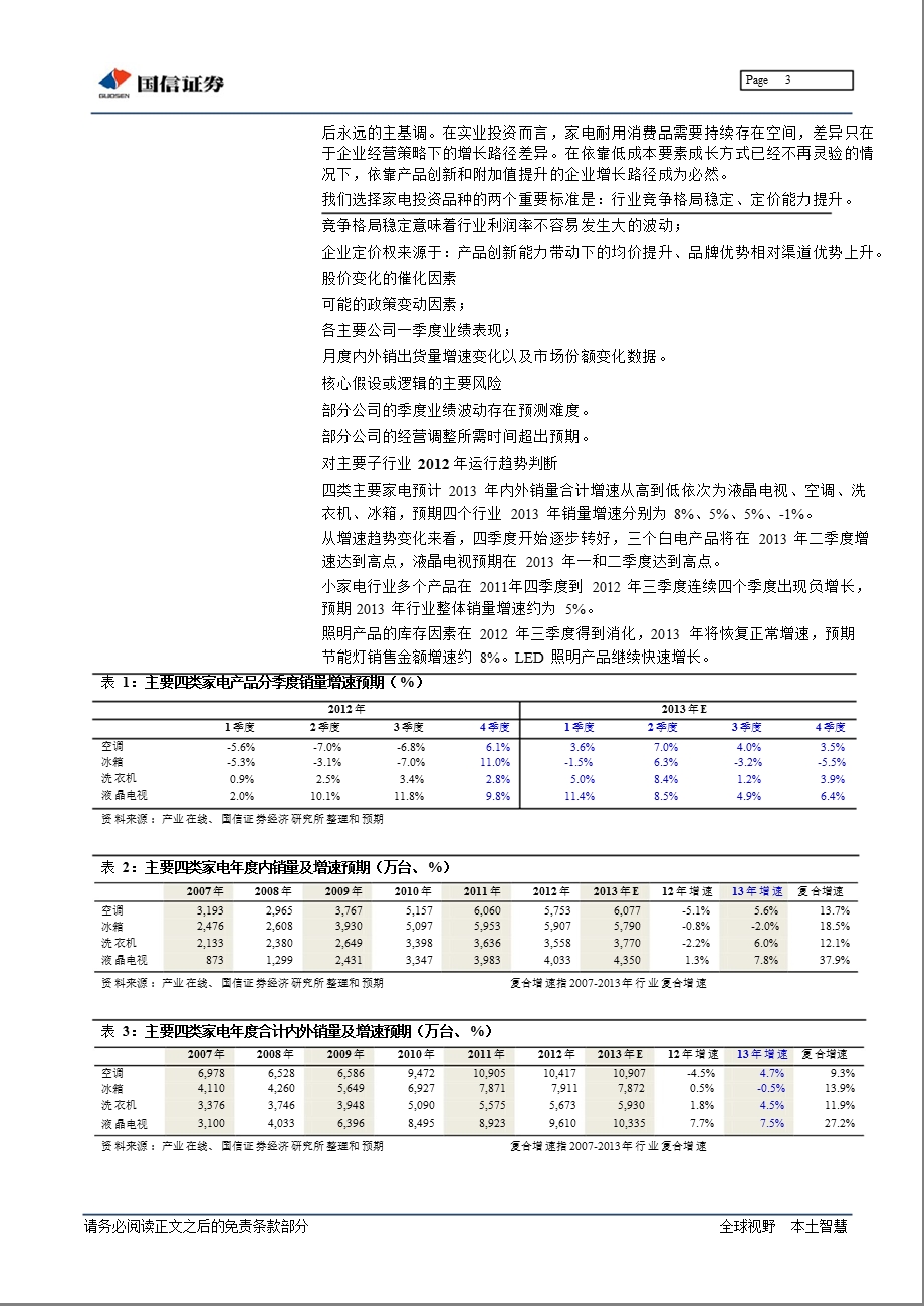 家电行业2013年投资策略：相守龙头、兼顾二线潜力品种-2012-12-27.ppt_第3页