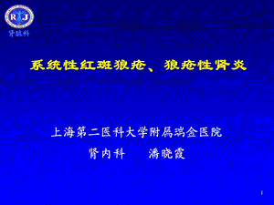 系统性红斑狼疮、 狼疮性肾炎诊治进展(1).ppt