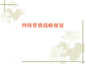 网络营销战略规划(2).ppt