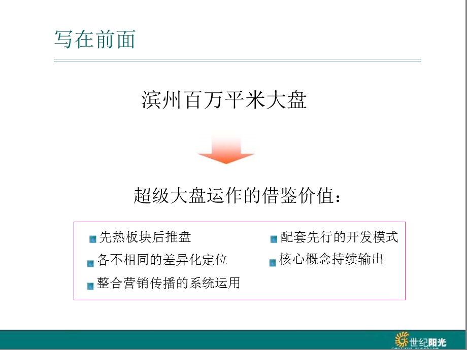 山东滨州泰山名郡百万平米大盘项目品牌营销策略(世纪阳光含平面)2007-107页.ppt_第3页