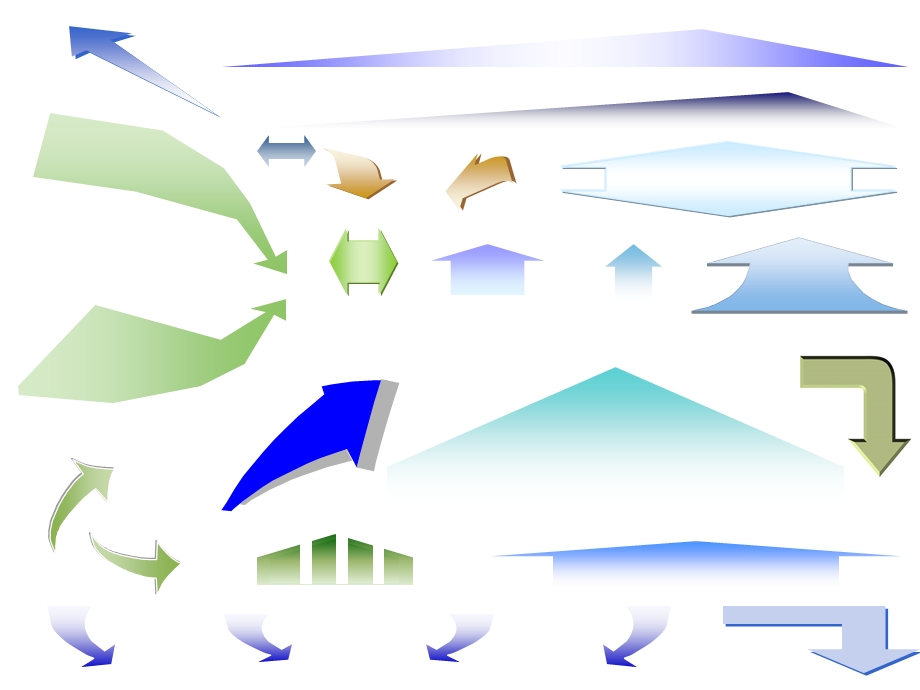 【PPT模板】PPT箭头素材 共（8页） .ppt_第1页