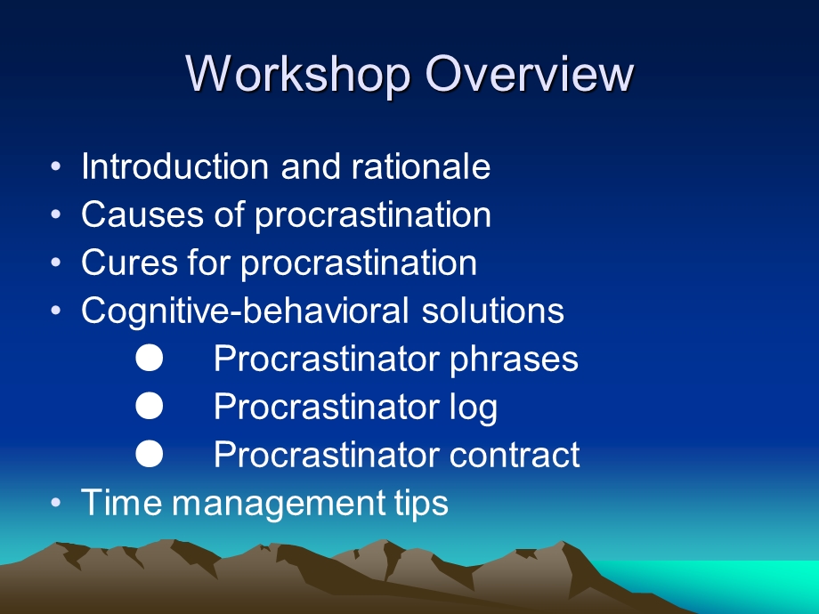 overcoming procrastination - harper college.ppt_第2页