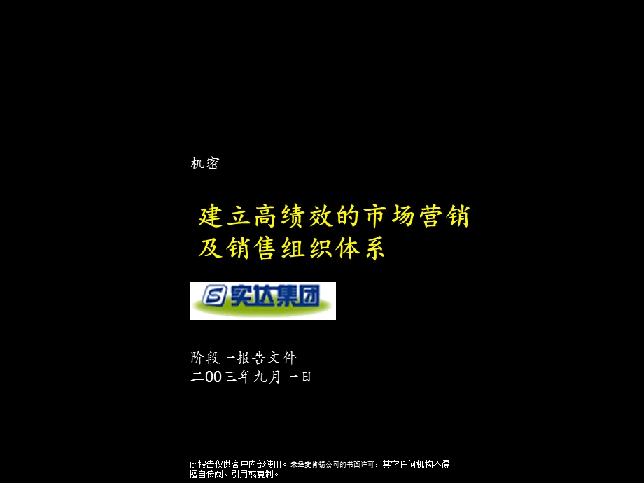 麦肯锡-实达建立高绩效的市场营销及销售组织体系阶段一报告文件018.ppt_第1页