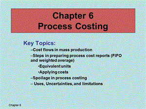 Process Costing - San Jose State University过程成本-圣何塞州立大学(1).ppt