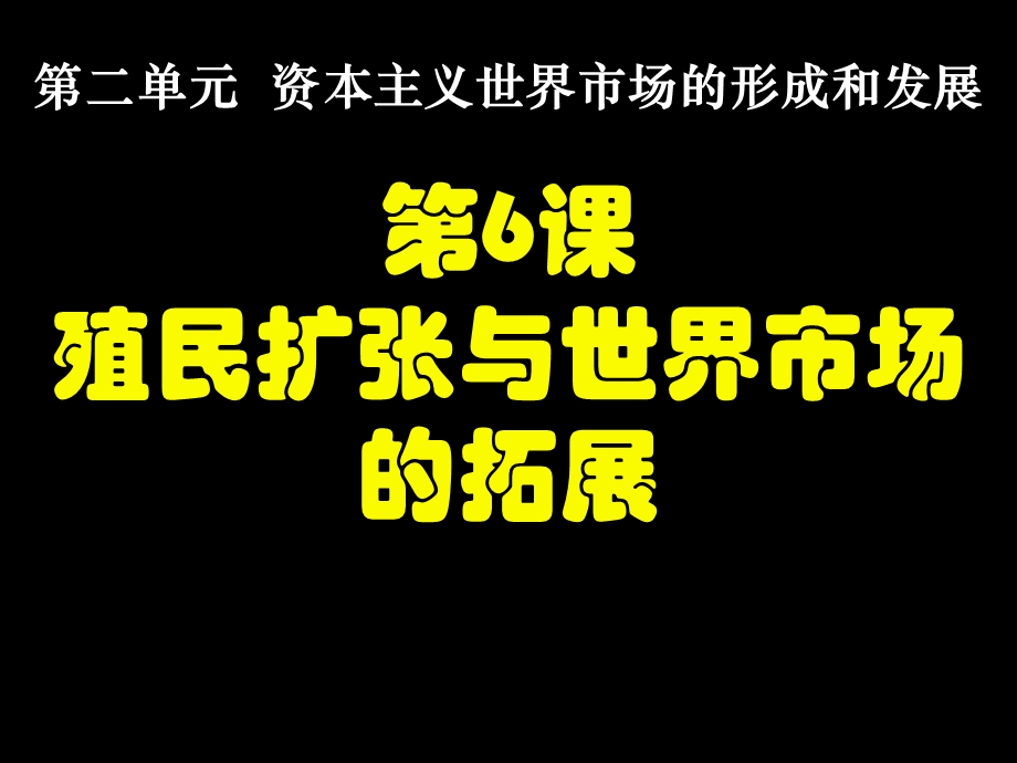 人教版高中历史必修2课件《殖民扩张与世界市场的拓展》课件.ppt_第3页