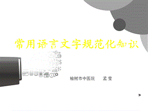 常用语言文字规范化知识培训(上).ppt