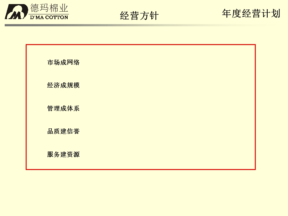 新疆玛纳斯德玛棉业年度经营计划.ppt_第3页