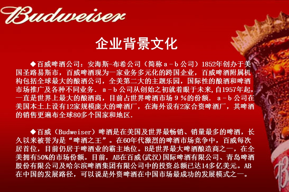 百威啤酒品牌推广策划方案.ppt_第3页