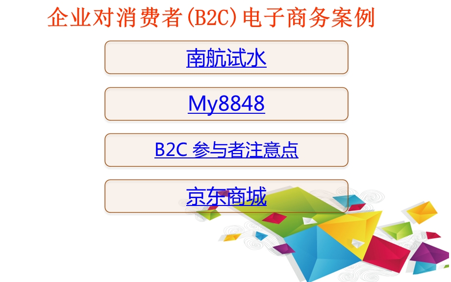 B2C电子商务案例南航试水 My8848 京东之路.ppt_第1页