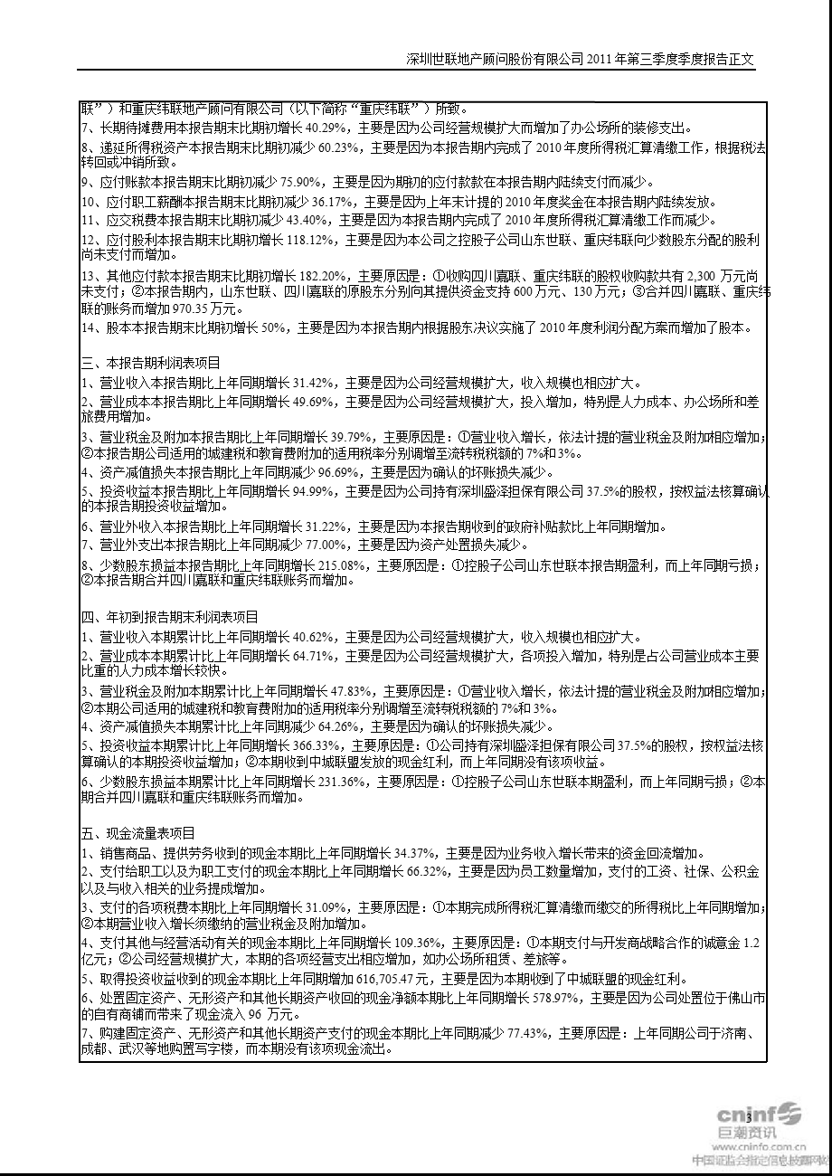 XX地产：2011年第三季度报告正文.ppt_第3页